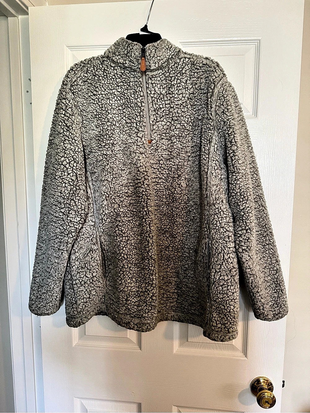 ChicSoul Gray Teddy Fleece Jacket Size XL Like New